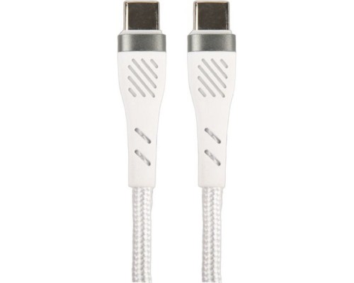 PERFEO Кабель USB C вилка - C вилка, 60W, белый, длина 1 м., POWER (C1104)