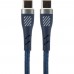 PERFEO Кабель USB C вилка - C вилка, 60W, синий, длина 1 м., POWER (C1103)