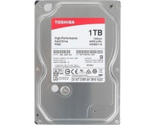 1TB Toshiba (HDWD110UZSVA) P300 SATA 3, 7200 rpm, 64Mb buffer, 3.5